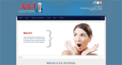 Desktop Screenshot of ajinstallation.com